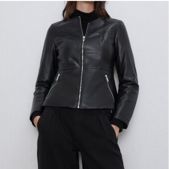 ZARA - Vegan leather jacket - Picture 2 of 9